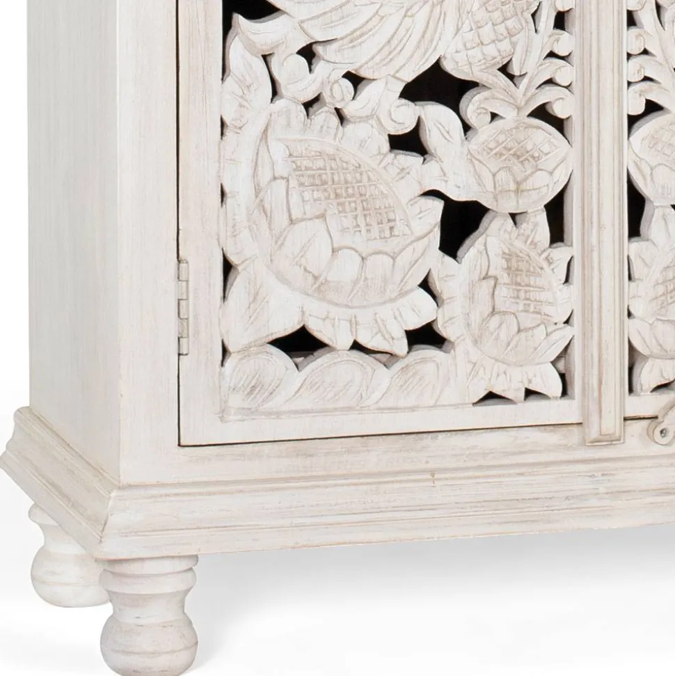 White Wash Schrank - dekoratives Design - Snake