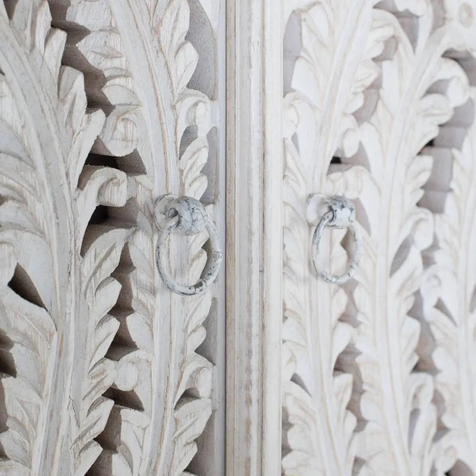 White Wash Schrank - dekoratives Design - Snake