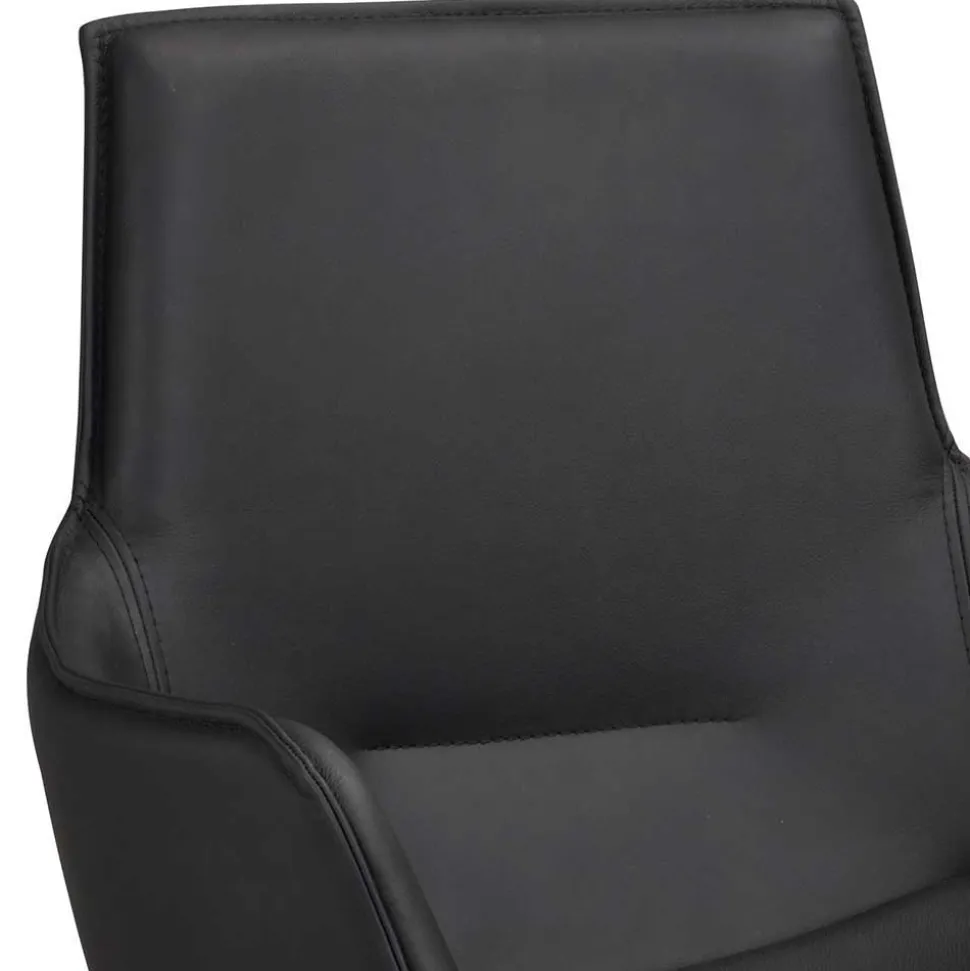 White Wash Tisch & Lederstühle - Senatau (siebenteilig)