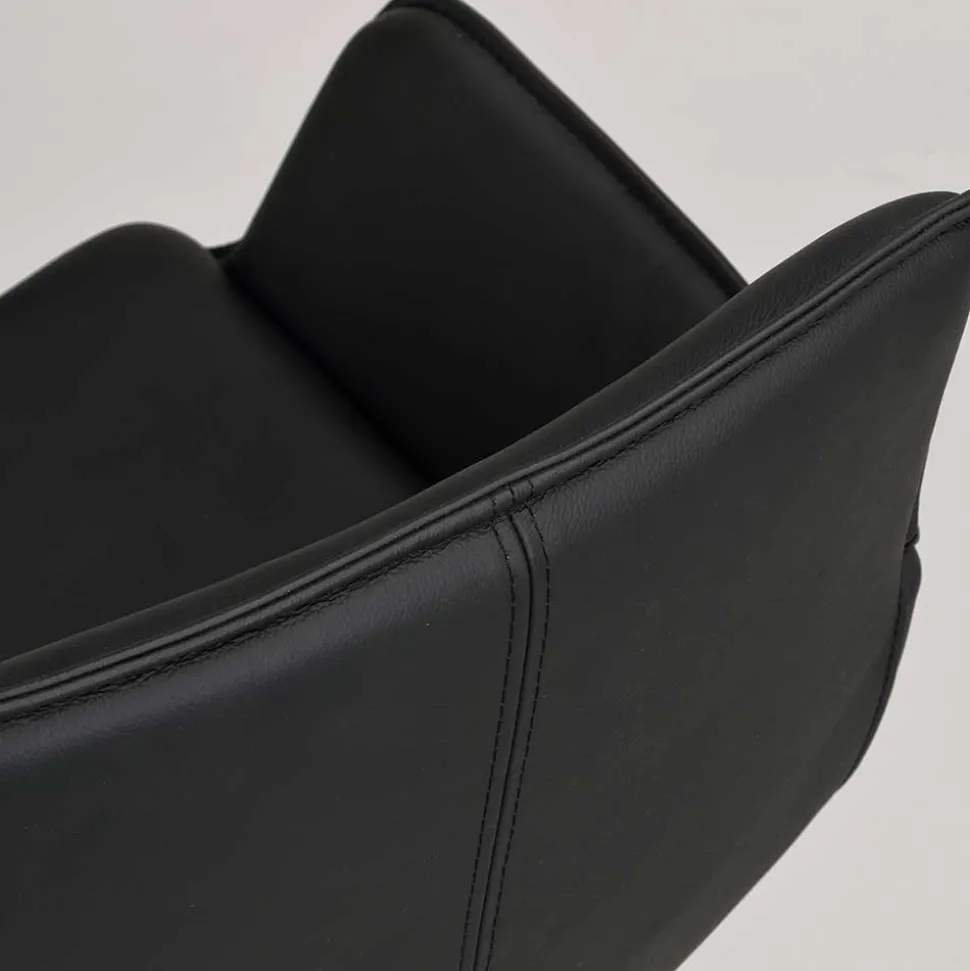 White Wash Tisch & Lederstühle - Senatau (siebenteilig)