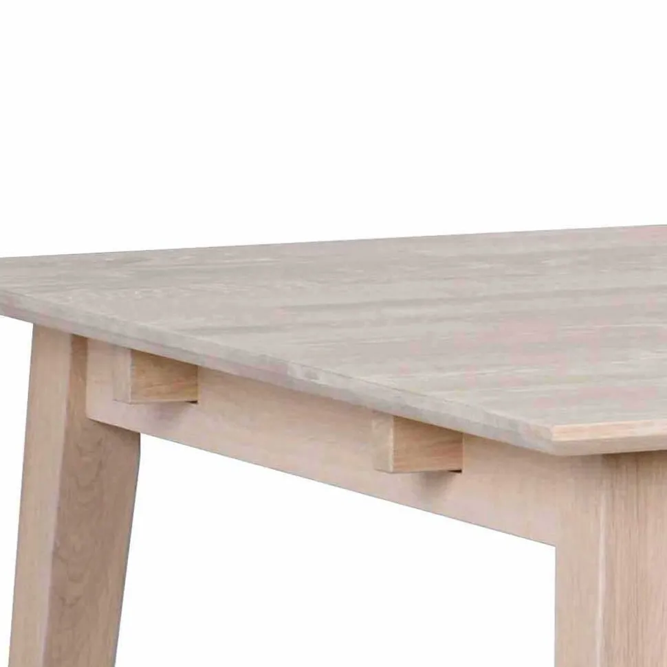 White Wash Tisch & Stühle Schwarz - Pessoa (siebenteilig)