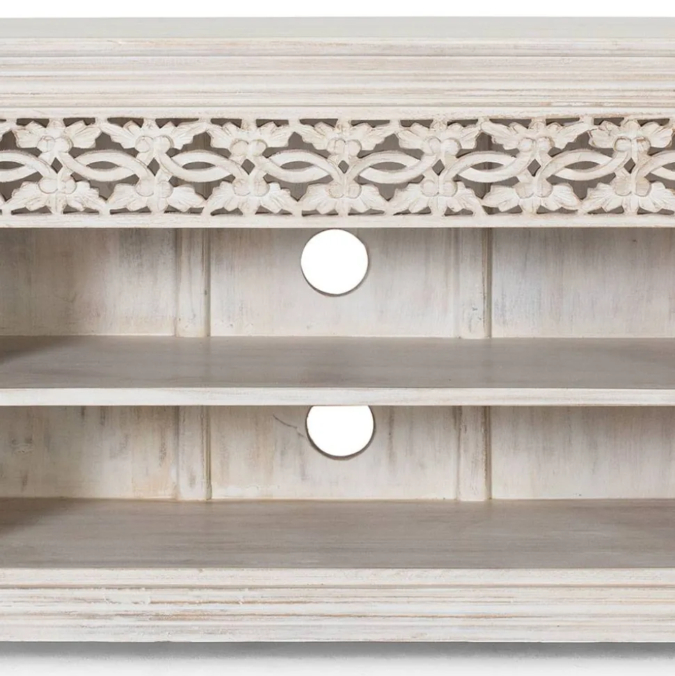 White Wash TV Lowboard - dekoratives Design - Snake