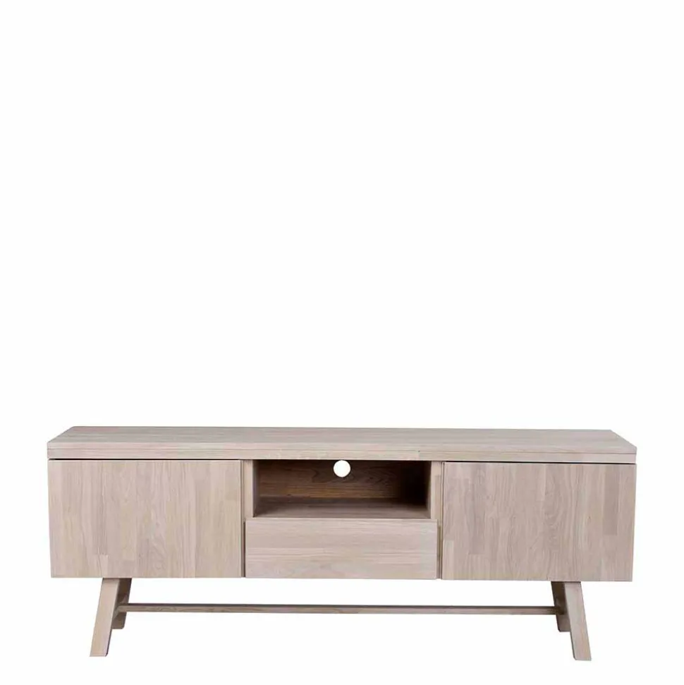 White Wash TV Lowboard aus Eiche - Dioca