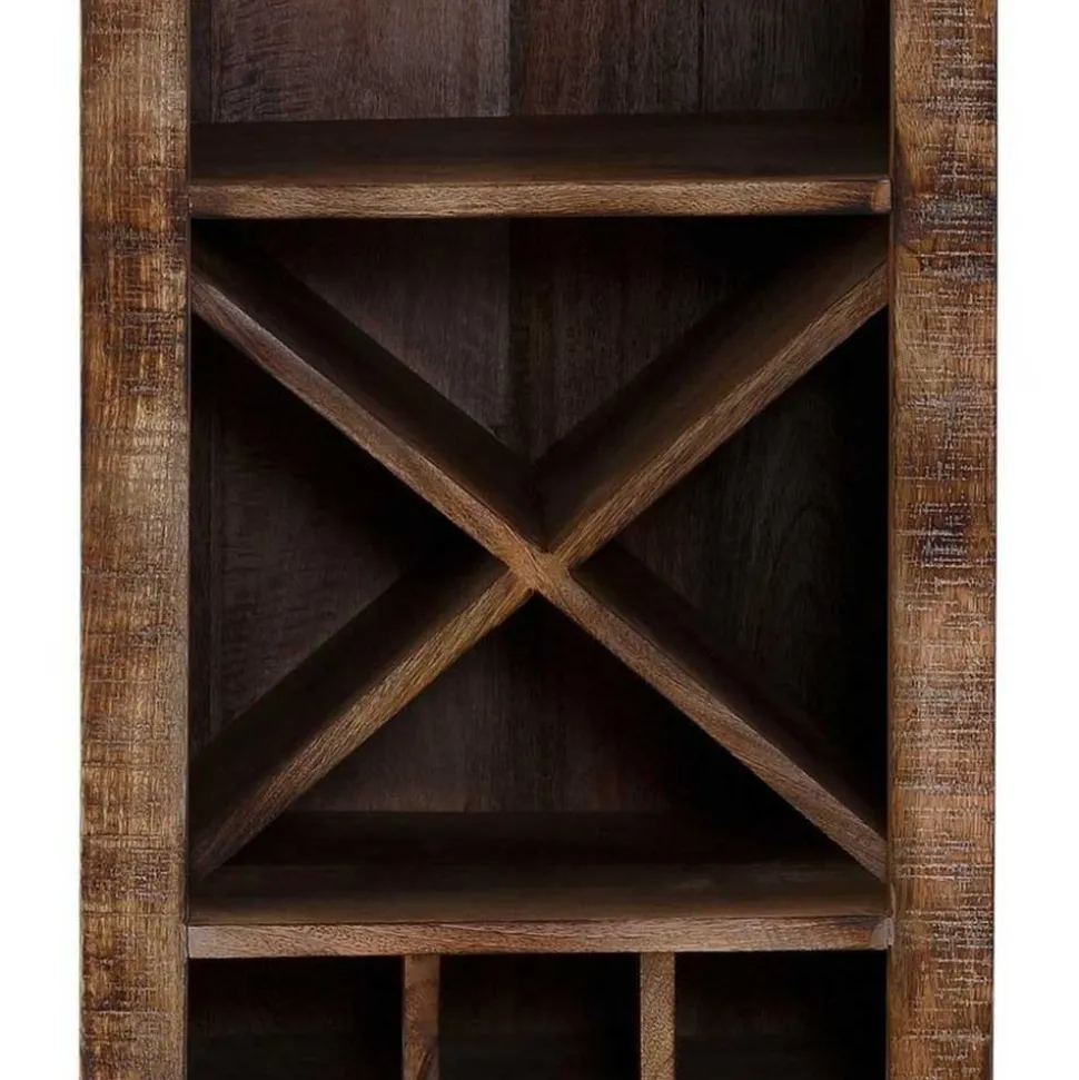 White Wash Weinregal im Vintage Look - Paola