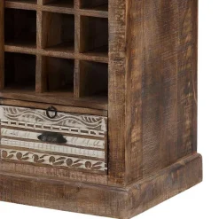 White Wash Weinregal im Vintage Look - Paola