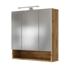 Wildeiche Bad-Ausstattung im Set - Lemnas (dreiteilig)