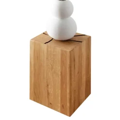 Wildeiche Beistelltisch in Blockform - Acapella