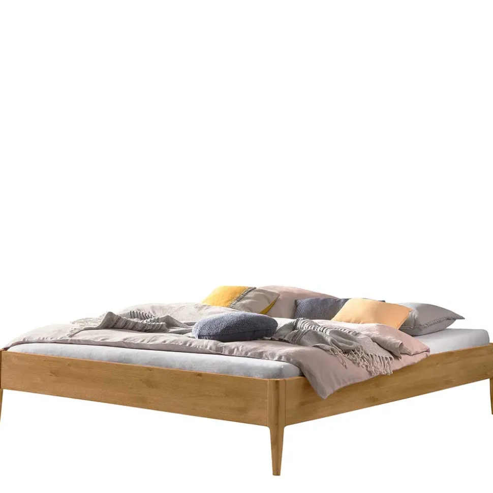 Wildeiche Bett für Dachschrägen - Vinodoras