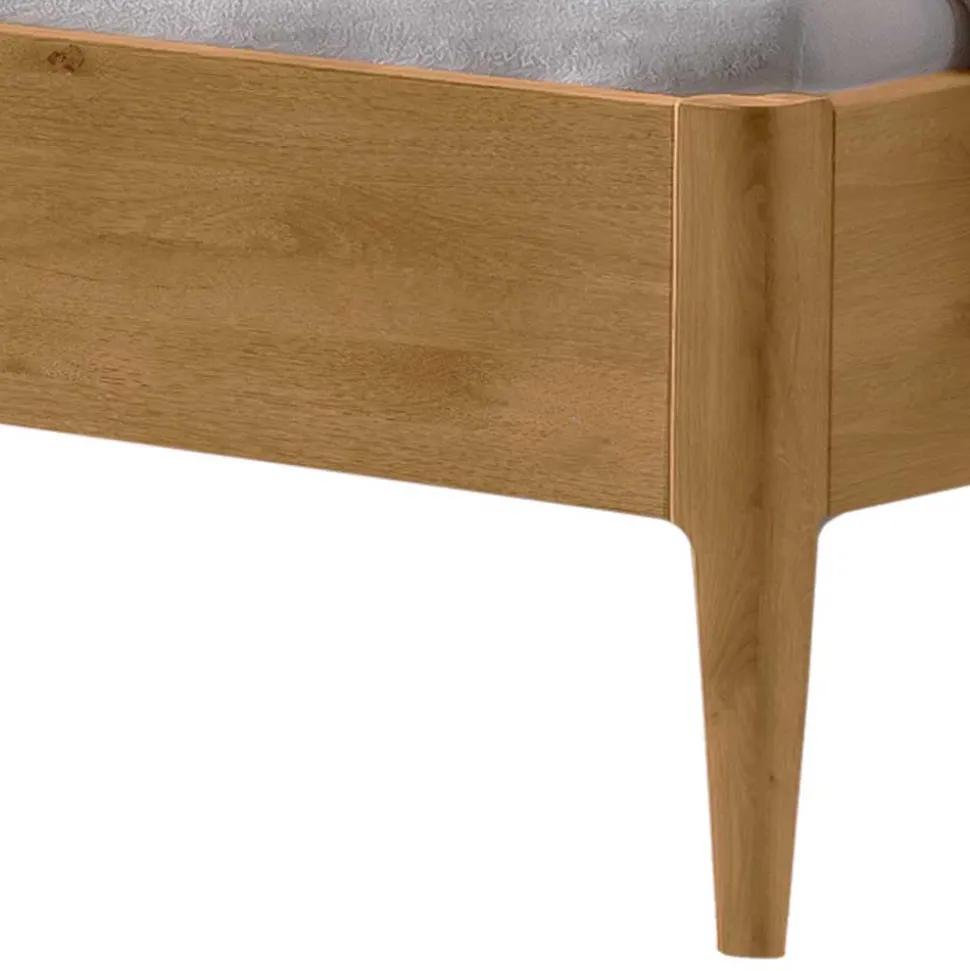 Wildeiche Bett für Dachschrägen - Vinodoras