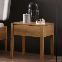 Wildeiche Bett in 160x200 180x200 - Locondra