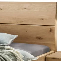 Wildeiche Bett mit Metallkufen - Siestago