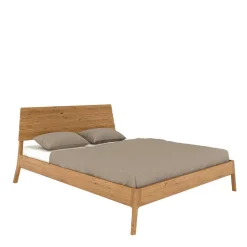 Wildeiche Designerbett 140x200 cm - Donlazi