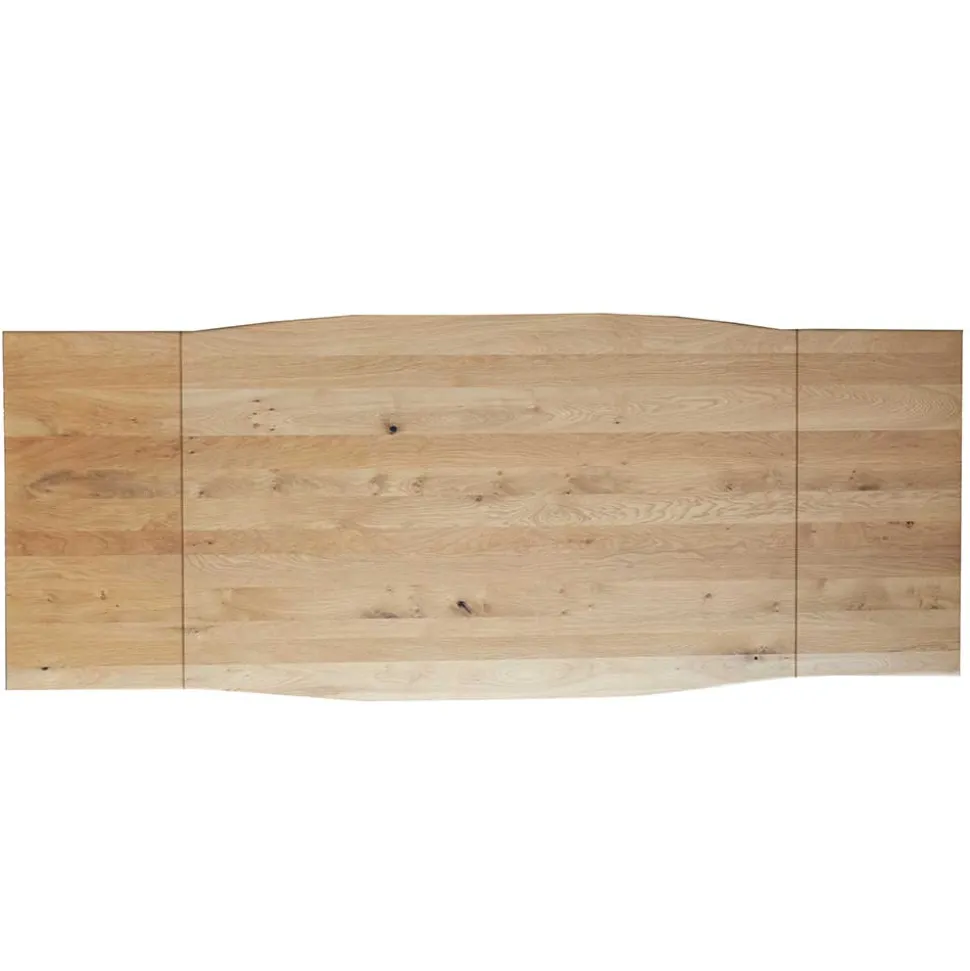 Wildeiche Esstisch in Bootsform - Baly