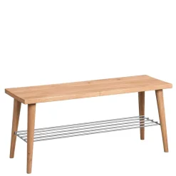 Wildeiche Garderobenbank 90x40x30 cm - Fancys