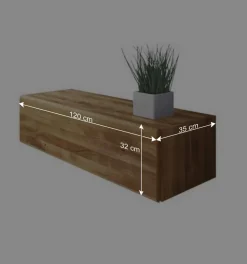 Wildeiche Hängeschrank Vaskov massiv geölt