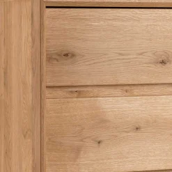 Wildeiche Hochkommode mit fünf Schubladen - Zandras