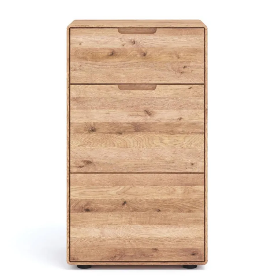 Wildeiche Hochkommode mit Tür und Schublade - Holiday