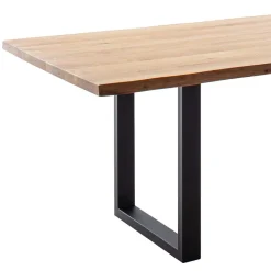 Wildeiche Küchentisch mit Baumkanten - Racallo