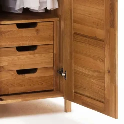 Wildeiche Kleiderschrank mit Ausstattung - Memba I