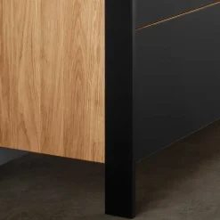 Wildeiche Kombi-Kommode mit LED Beleuchtung - Viligrana