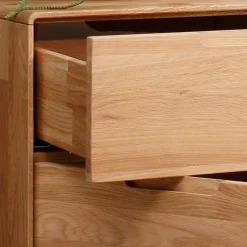 Wildeiche Kommode mit einer Schublade - Darcona