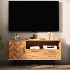 Wildeiche Lowboard modern-elegant - Kerfa