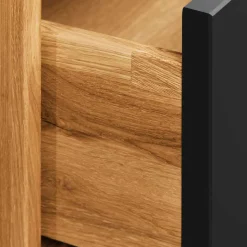 Wildeiche Nachtkonsole mit einer Schublade - Olbysca