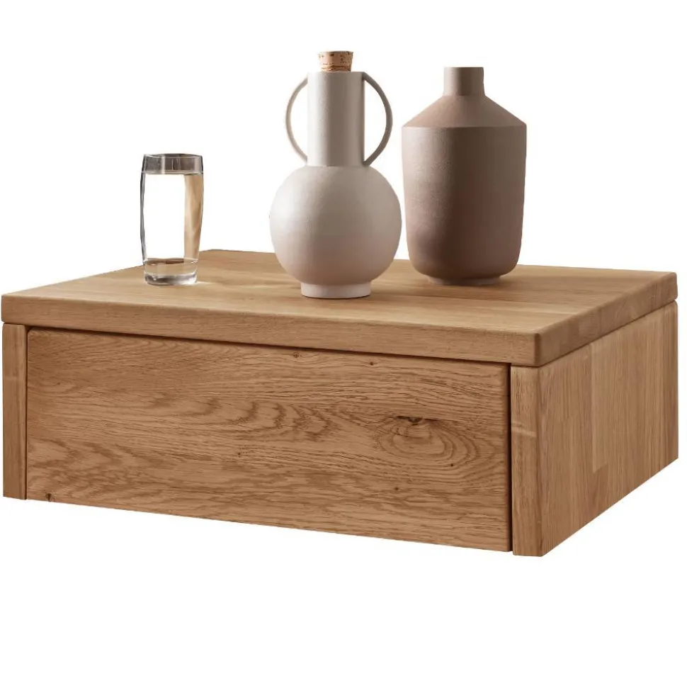 Wildeiche Nachtkonsole mit einer Schublade - Sangre