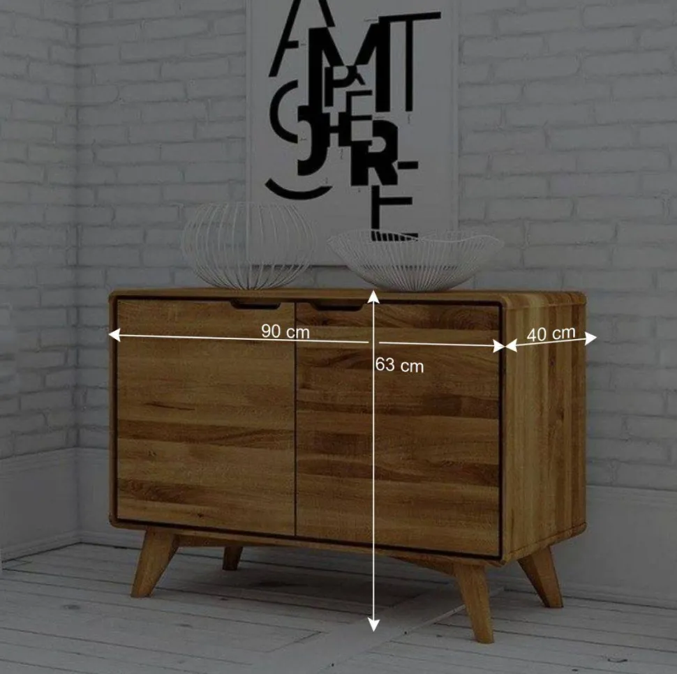 Wildeiche Naturholz Kommode geölt - Eavy