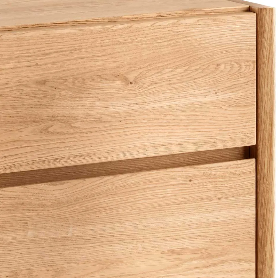 Wildeiche Rollcontainer aus Massivholz - Melanie