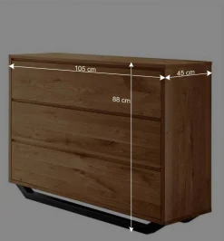 Wildeiche Schlafzimmermöbel Set - Cancun (dreiteilig)