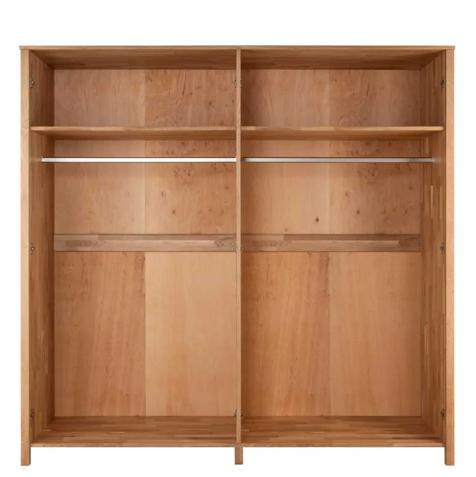 Wildeiche Schlafzimmerschrank mit Wiener Geflecht - Ambrosso