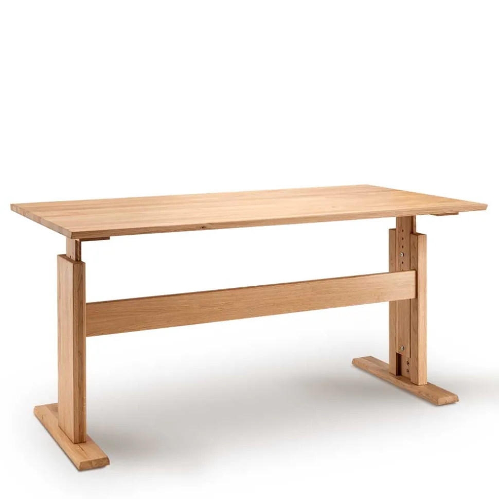 Wildeiche Schreibtisch höhenverstellbar - Melanie