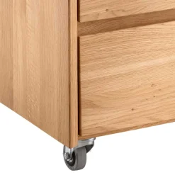 Wildeiche Schreibtisch höhenverstellbar - Melanie