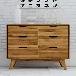 Wildeiche Schubladenkommode geölt - Eavy