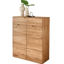 Wildeiche Schuhschrank mit einer Schublade - Darcona