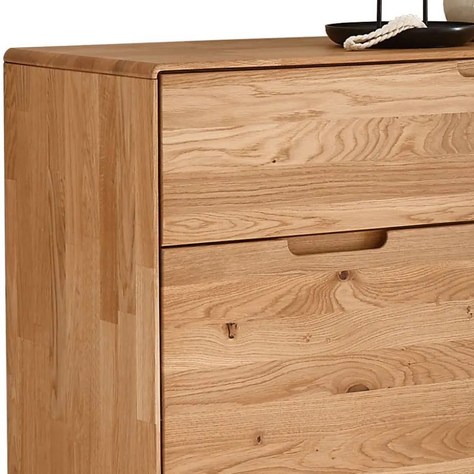 Wildeiche Schuhschrank mit einer Schublade - Darcona