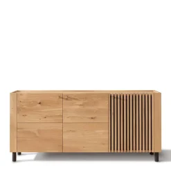 Wildeiche Sideboard im Skandi Design - Valouis