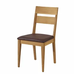 Wildeiche Sitzgruppe Likes mit sechs Stühlen (siebenteilig)