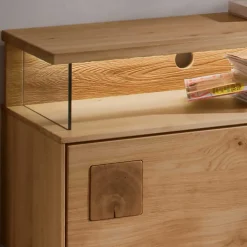 Wildeiche TV Board mit 170 cm Breite - Millena