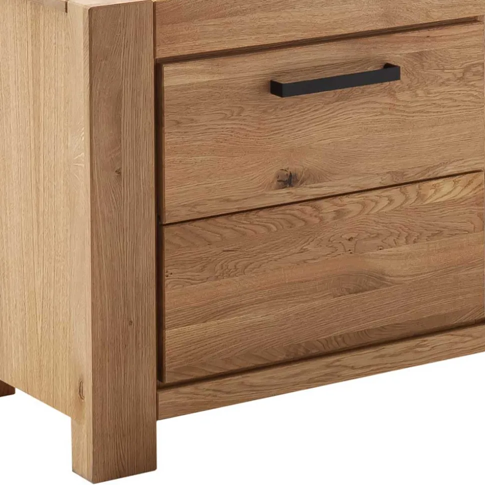 Wildeiche TV Lowboard teilmassiv - Sophia