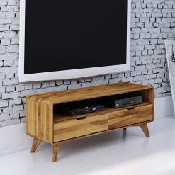 Wildeiche TV Unterschrank mit 2 Schubladen - Eavy III