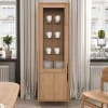 Wildeiche Vitrine in modernem Design - Laida