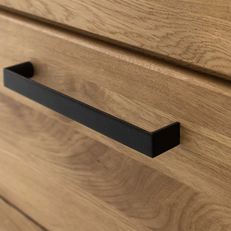 Wildeiche Vitrine teilmassiv - Sophia