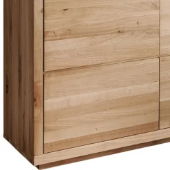Wildeiche Vitrinenschrank 103 cm breit - Embleys