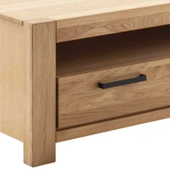 Wildeiche Wohnwand Set teilmassiv - Sophia (vierteilig)