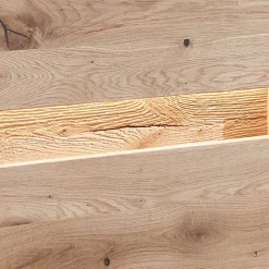 Wildeiche Wohnzimmerschrank mit Glas Einsatz - Acmida