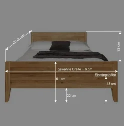 Wildeichebett Masdamos massiv geölt