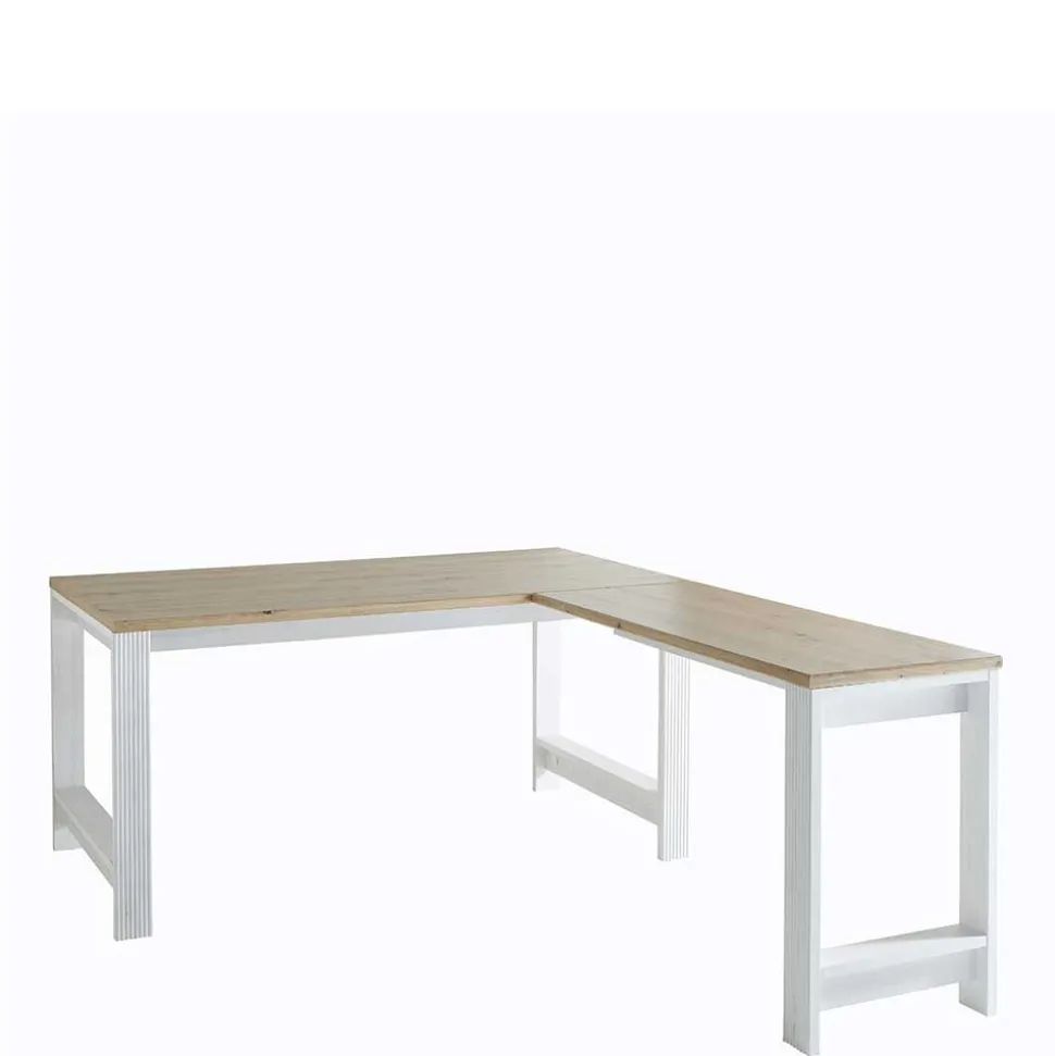 Winkel-Schreibtisch im Landhausstil - Mehady
