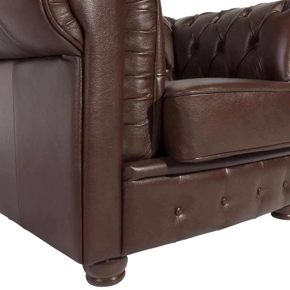 Wischleder Sessel in Braun - Cementa